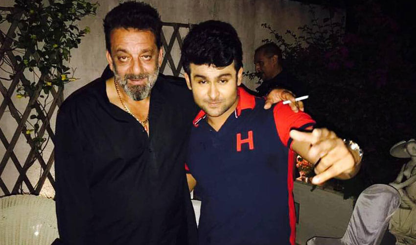 Famous Comedian Sanket Bhosale Snapped With His Ideal Sanjay Dutt At A Party