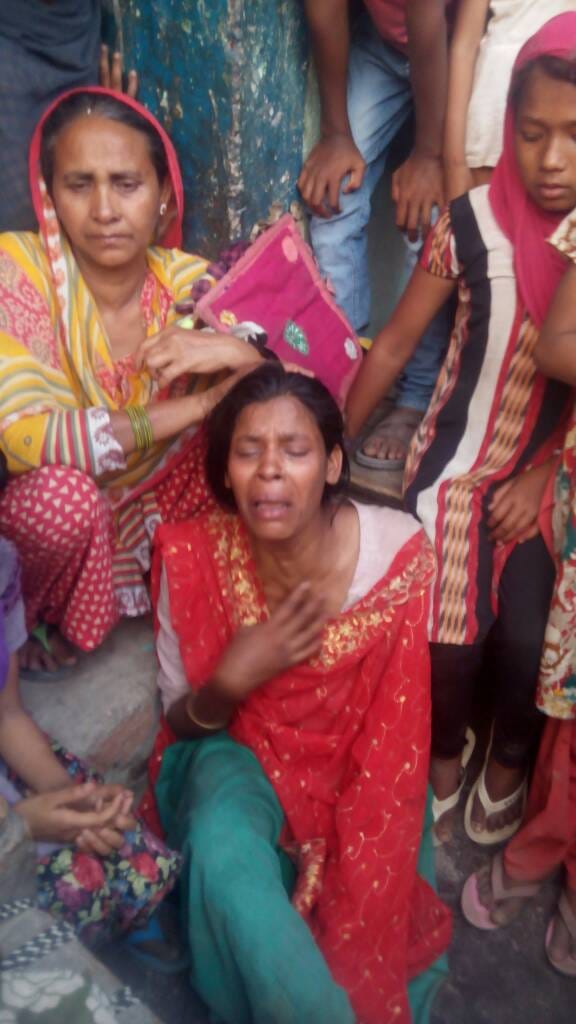 Death of a child due to drowning in a pond