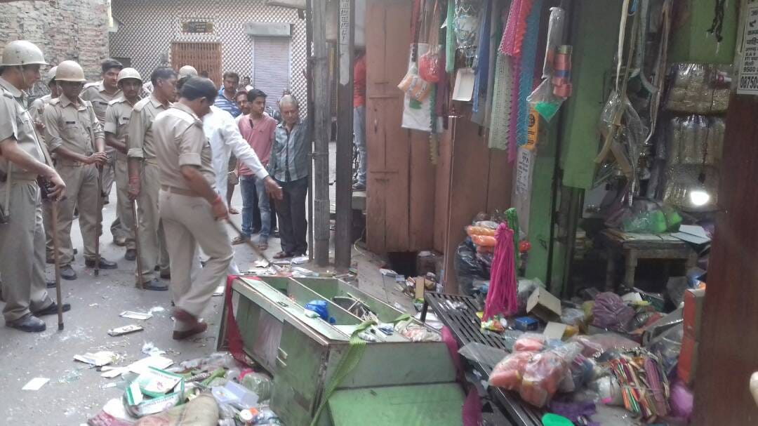 aquished became angry after police was removing incrochment
