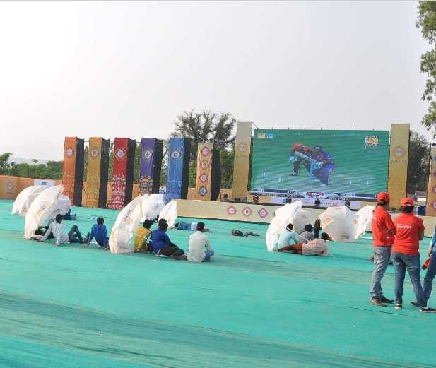 live ipl match shown in dehradun sarvy stadium