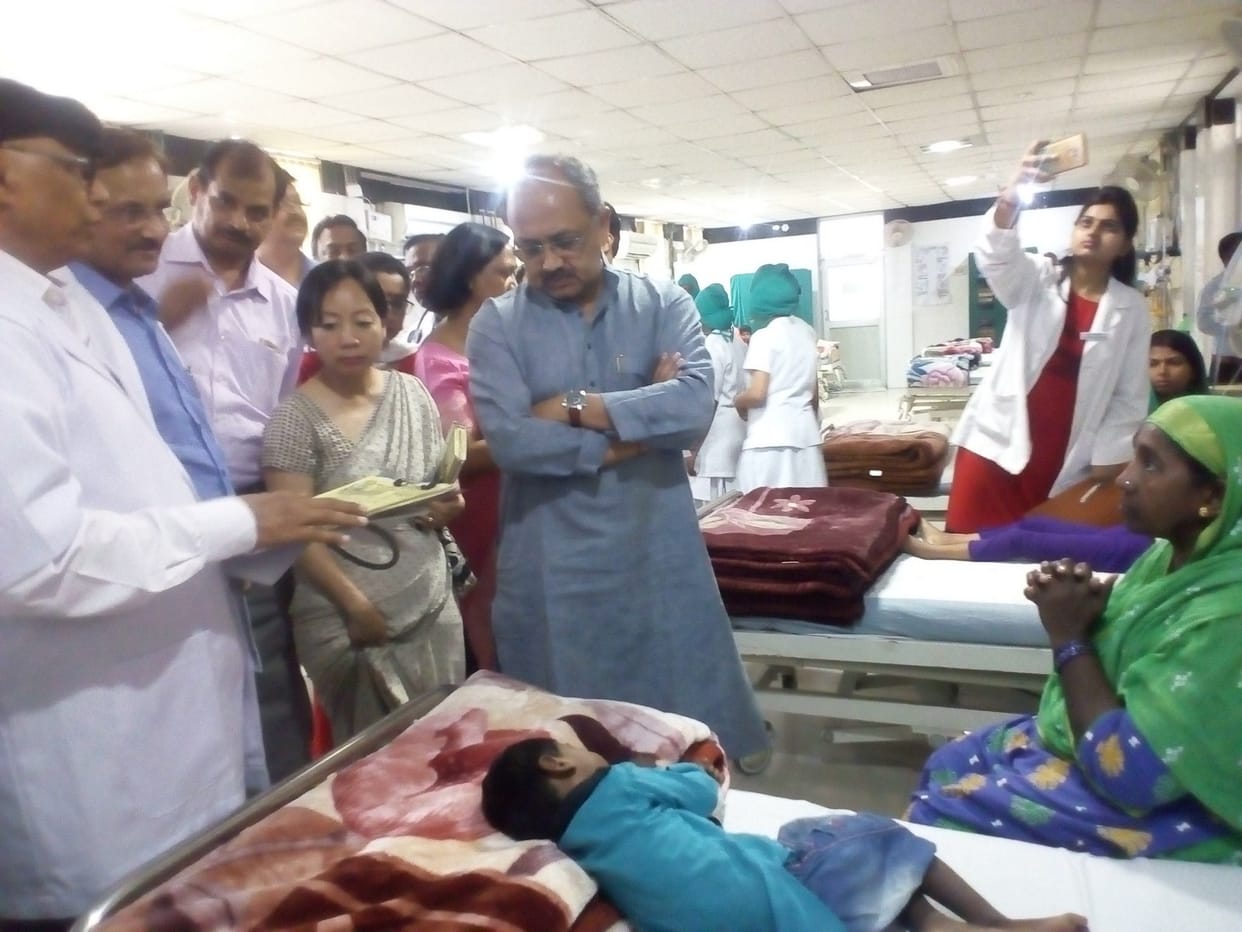 Inspection of health minister