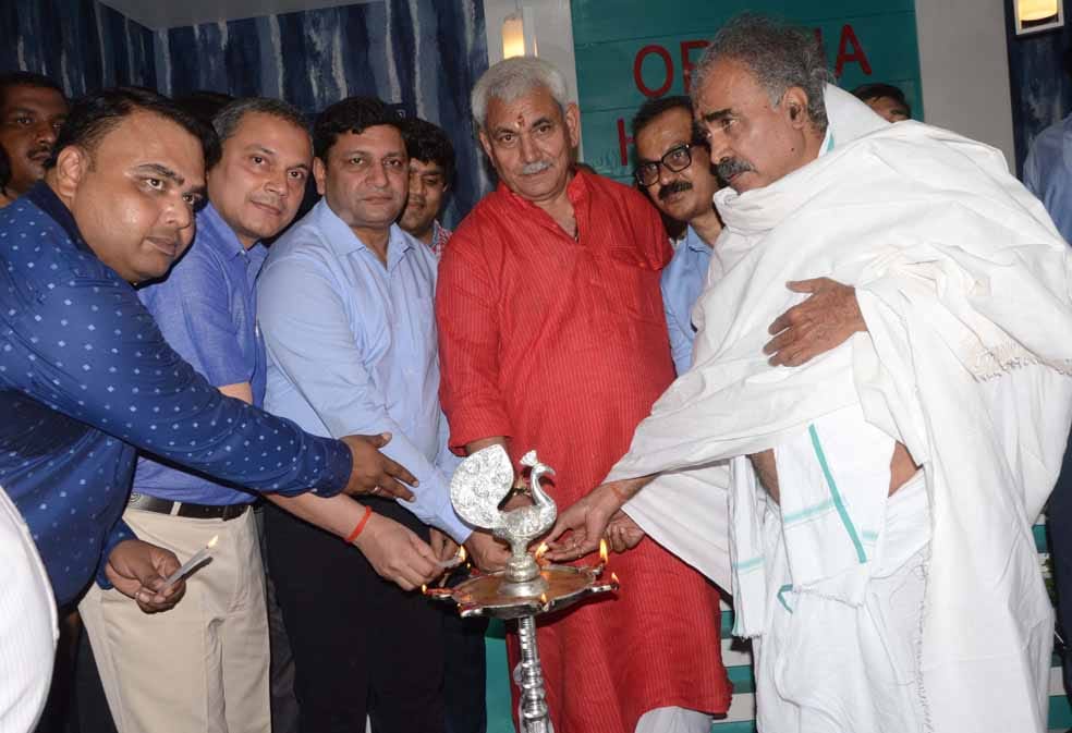 manoj sinha reached varanasi today for inaugration of private hospital