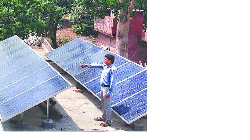 Solar power plant waiting for earnings