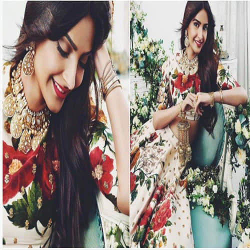 If you are confuse with your wedding lehenga, then peep into the Sonam Kapoor’s latest photoshoot
