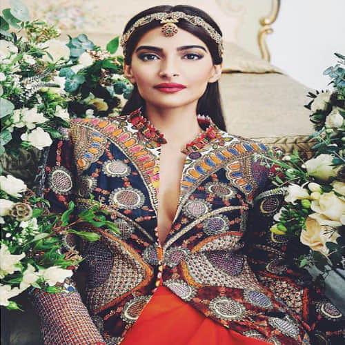 If you are confuse with your wedding lehenga, then peep into the Sonam Kapoor’s latest photoshoot