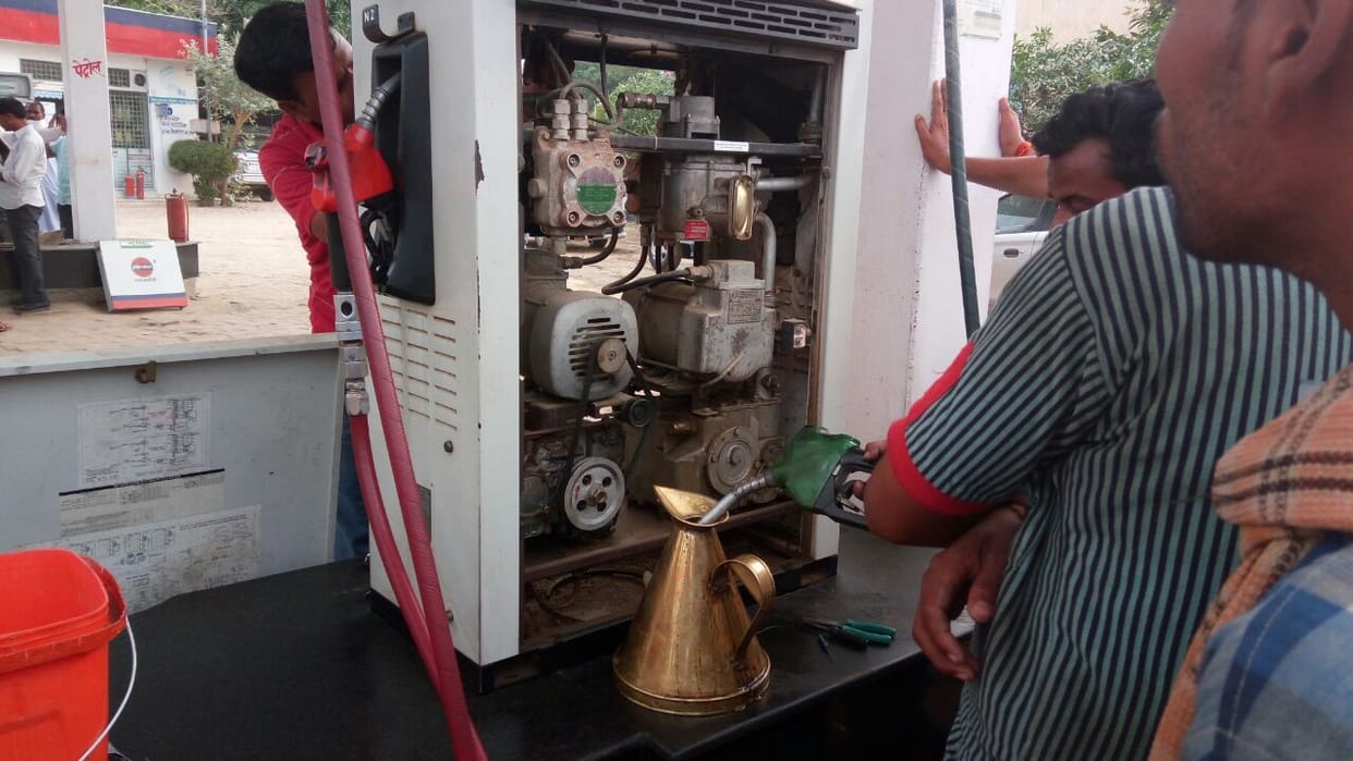 Two Etawah petrol pumps sealed