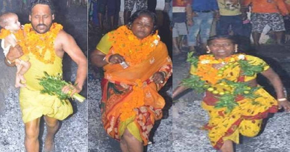 Devotees Walk On Burning Coal at jalandhar