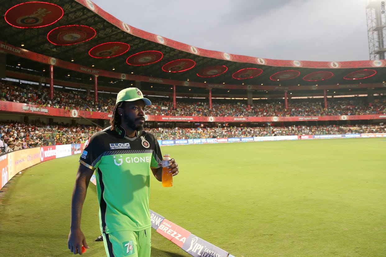 Chris Gayle Changes His Jersey Number In IPL 2017 Against KKR
