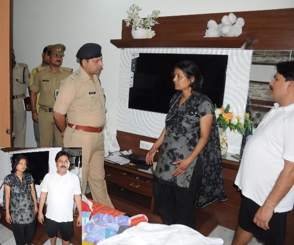 robbery in home of real estate businessman in Lucknow.