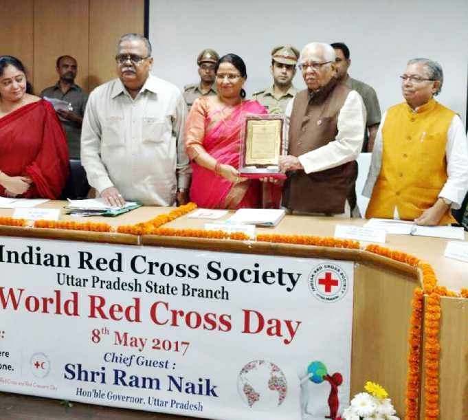 UP REDCROSS Award by DM Anita Shrivastav