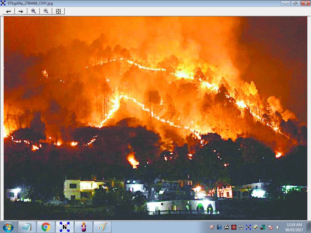 fire brigade controlled fire before it's reach to the village