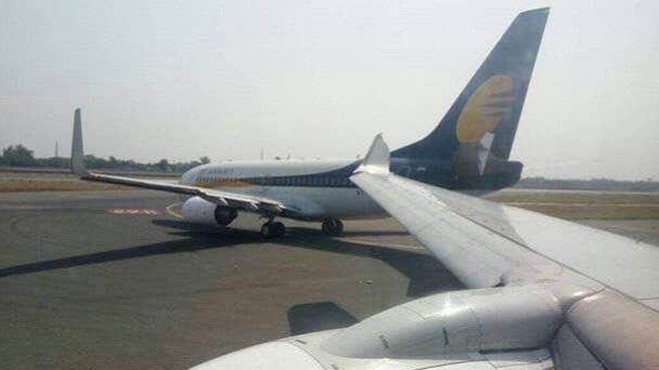  Collision Between two Jet Airways Planes At Delhi Airport