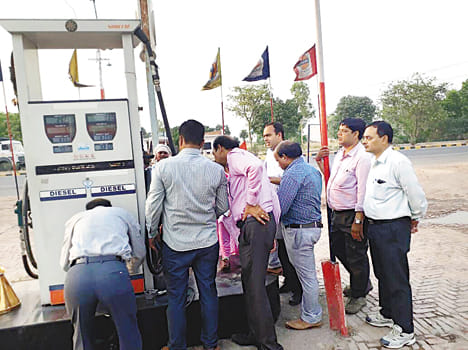 STF has sealed three petrol pump machines