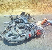 accident, Death, cousins, aboard, bike, private, bus collision, fatehabad