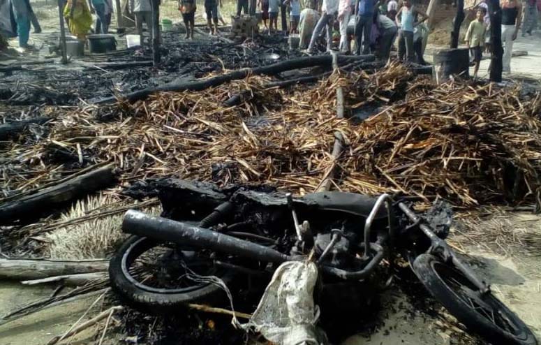 Dreams of the Labor Barks exploded by fire