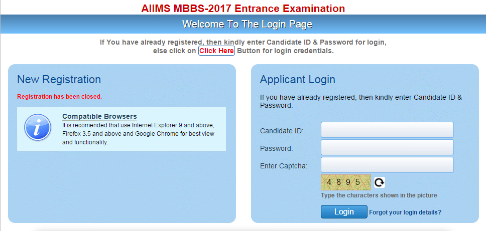 AIIMS MBBS 2017 exam: Admit card released, download here at  mbbs.aiimsexams.org