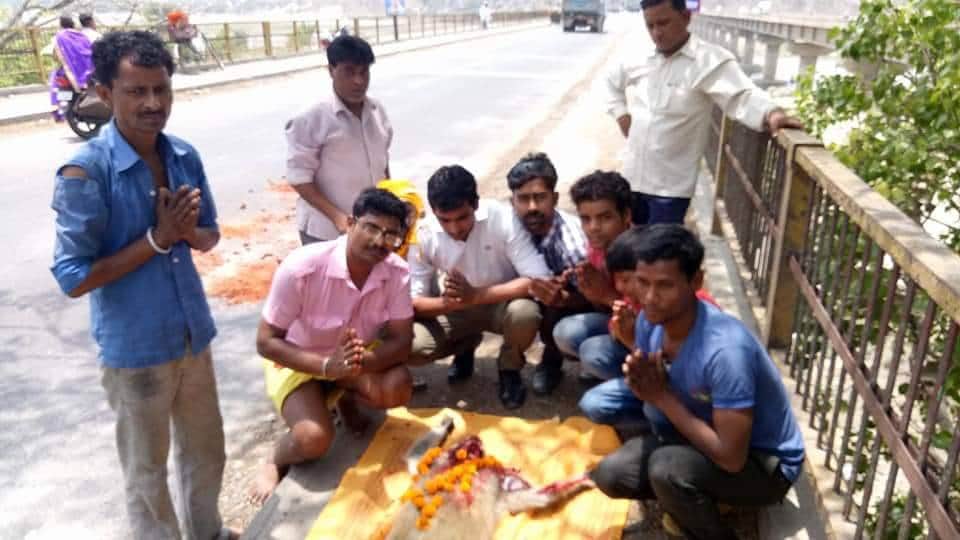 funeral of monkey in unnao