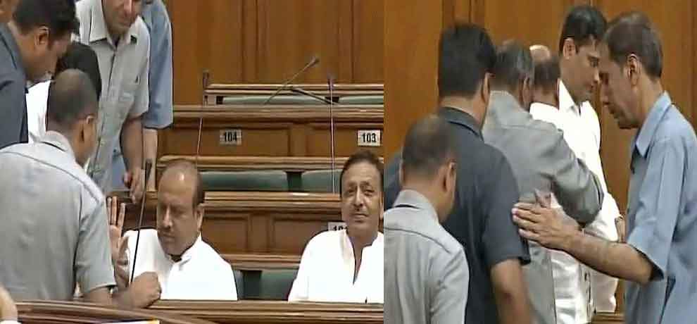 bjp leader Vijender Gupta send out of delhi assembly