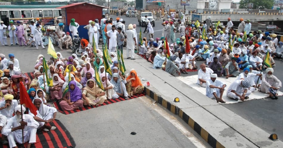 Kissan union blocked bathinda mansa highway, punjab news