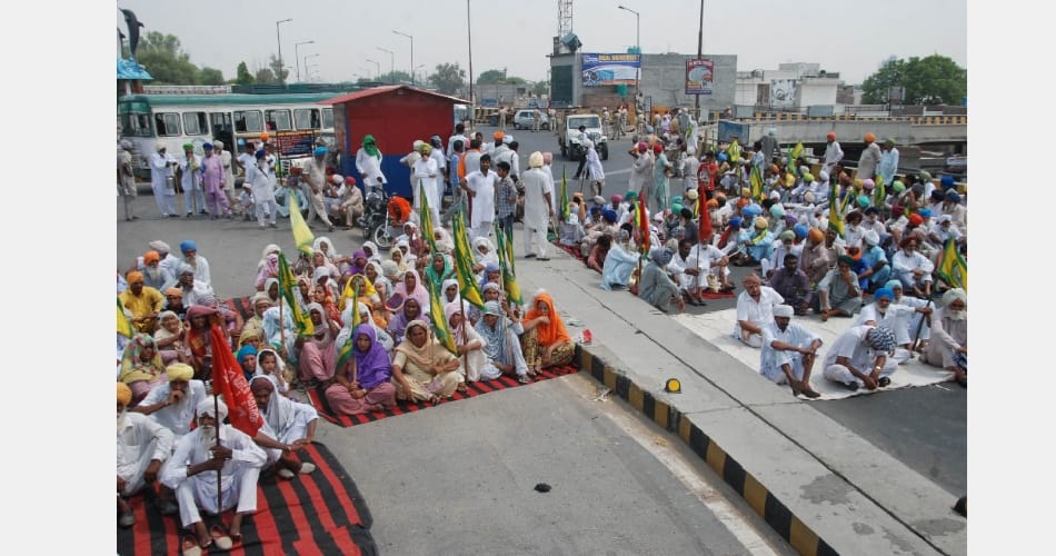 Kissan union blocked bathinda mansa highway, punjab news
