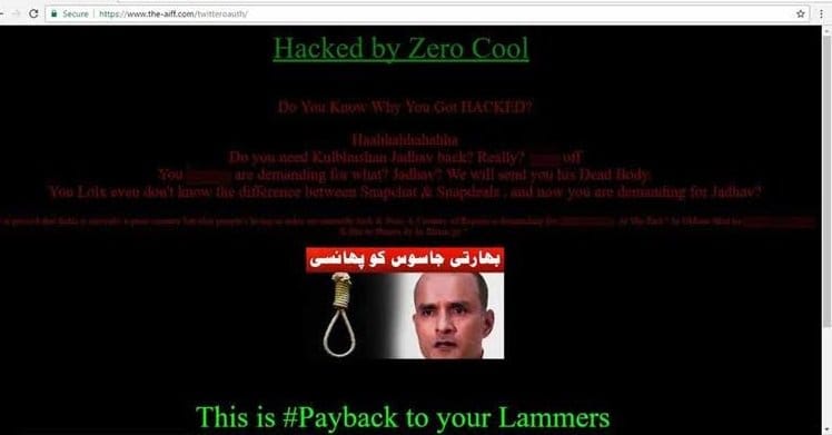 All India Football Federation Site Hacked, India And Kulbhushan Jadhav Abused