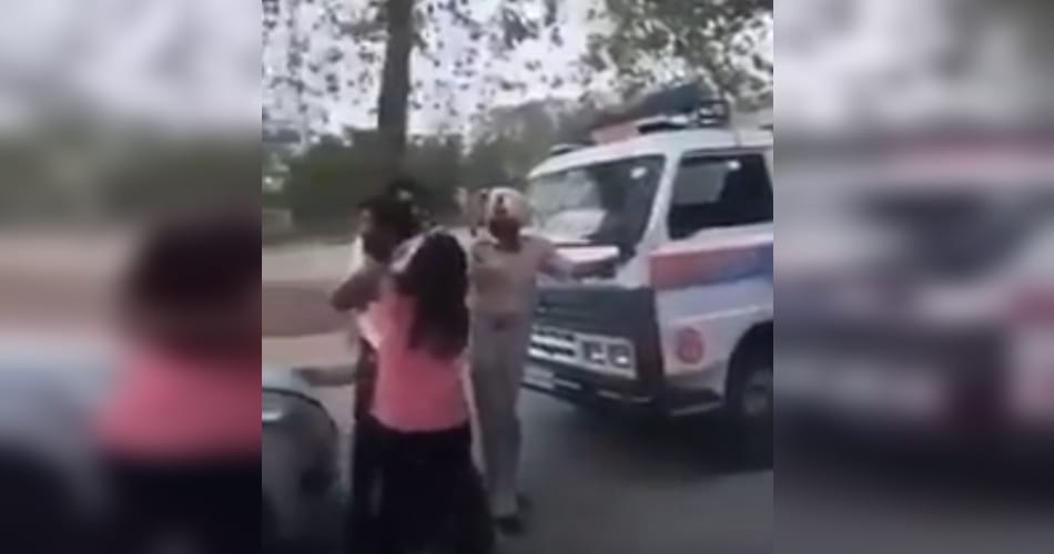 drunk indian girl fight with cops
