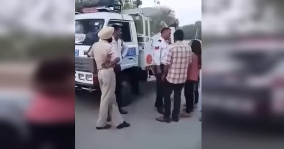 drunk indian girl fight with cops