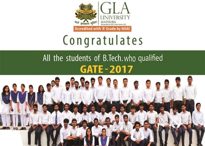 GLA University: more than 50 students of b tech qualified for gate