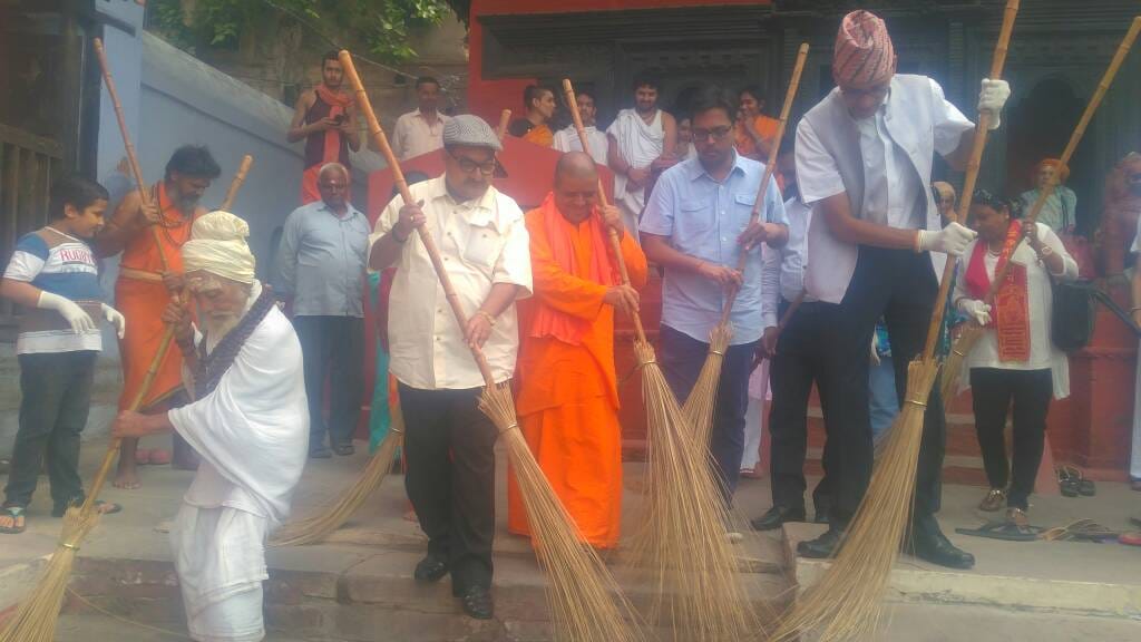 see the photos of ambassador of nepal who bromming in varanasi