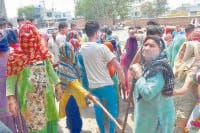 jind, ledies, protest,  harayana