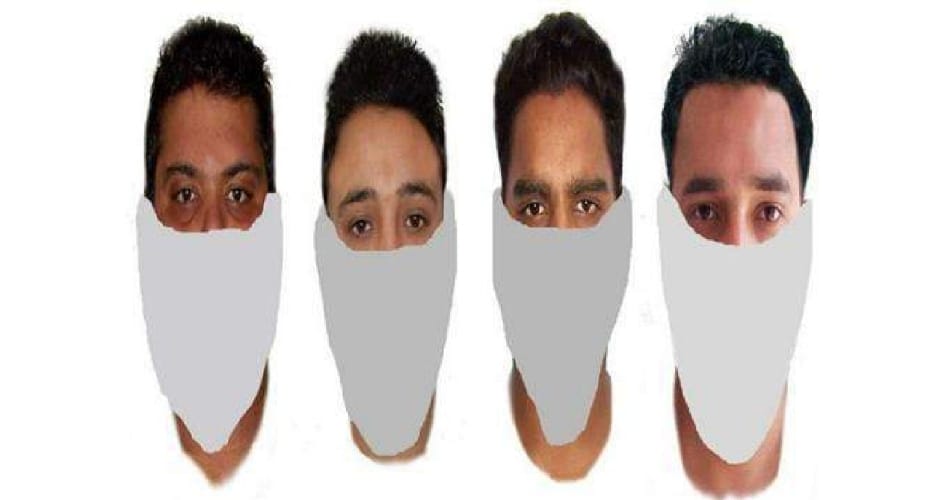 Sketch of four accused of robbing cash van
