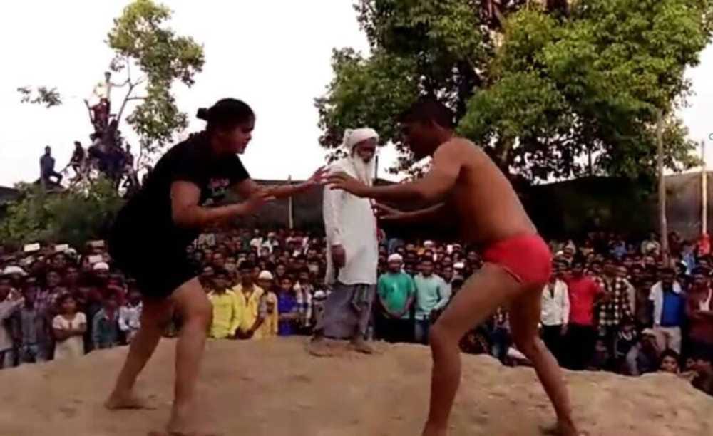 Ruby Wrestler performed well in sitarganj dangal