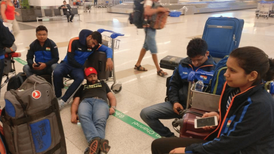 customs seized weapons of national shooting team at IGI airport