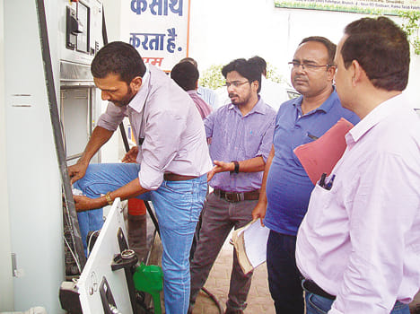 Three petrol pumps, all 'OK'