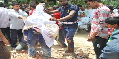 Naughty elements broke the statue of Ambedkar, dalits thundered