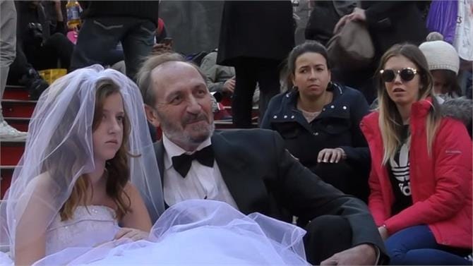 65 year old groom and 12 year bride in newyork 