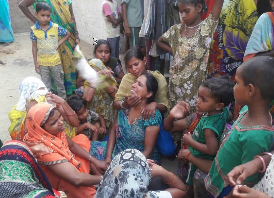 Mala's dead body, hanged in house