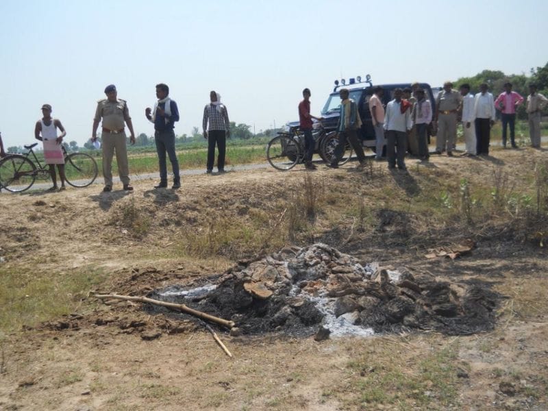 dead body cremated was related to khoobiram in agra