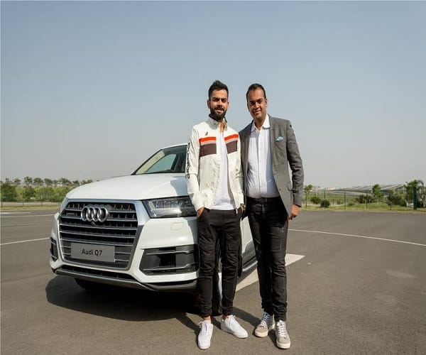 Audi India handed over the keys of the SUV icon Audi Q7 virat kohli