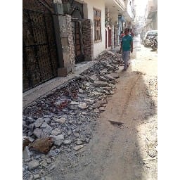 ramp broken by the nagar parisad