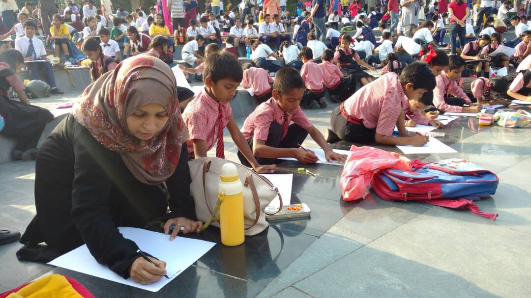 drawing compitition by amar ujala on mothers day