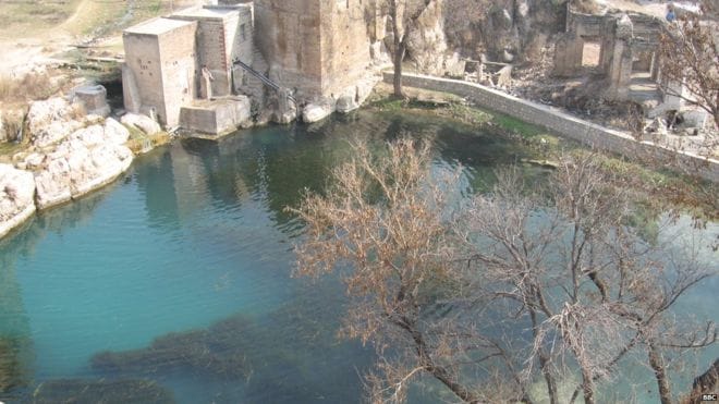 Dry pond of Shiva Temple in Pakistan