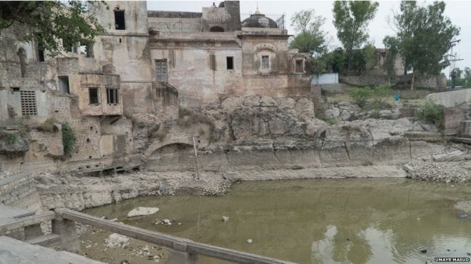 Dry pond of Shiva Temple in Pakistan