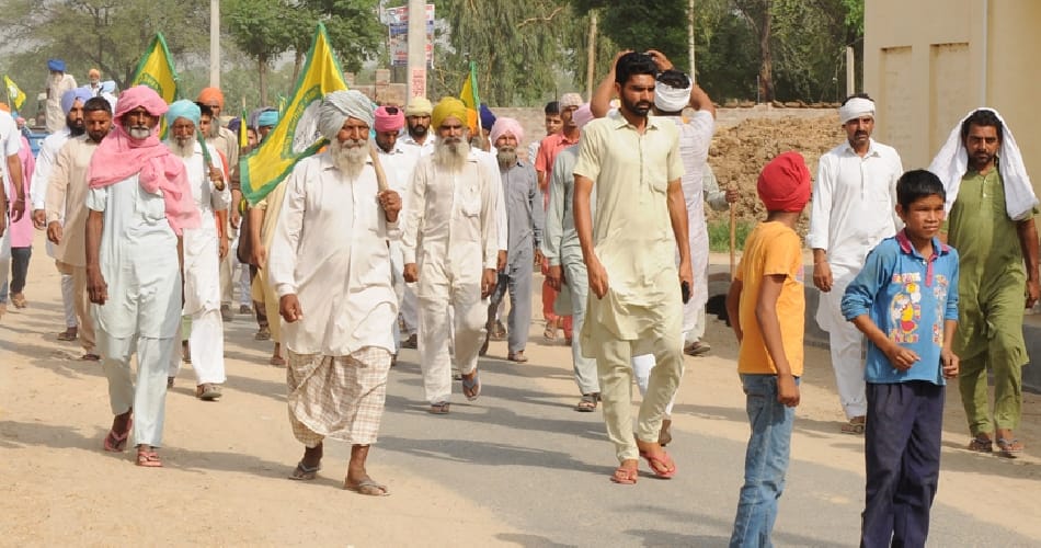  protest for farmer suicide in bathinda