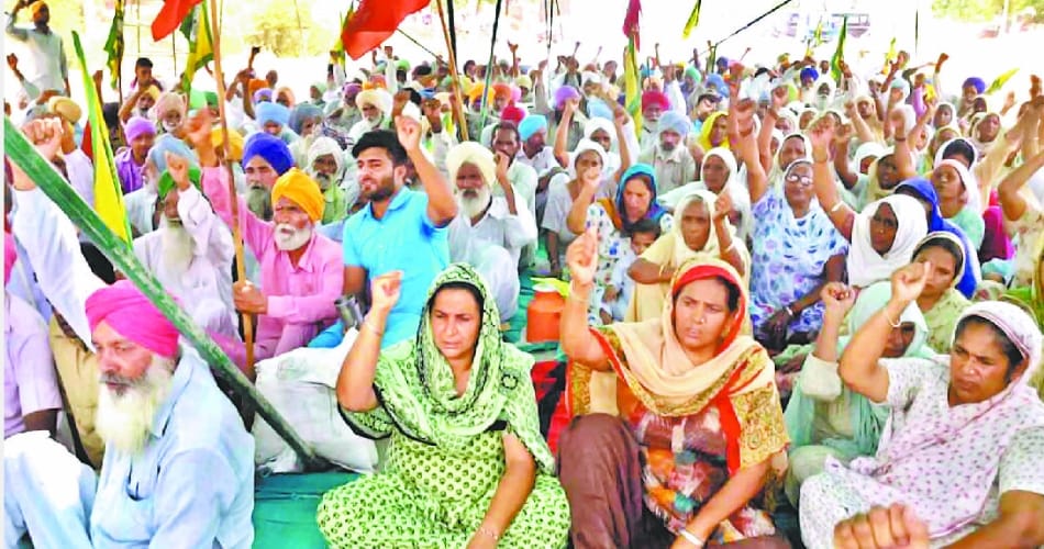  protest for farmer suicide in bathinda