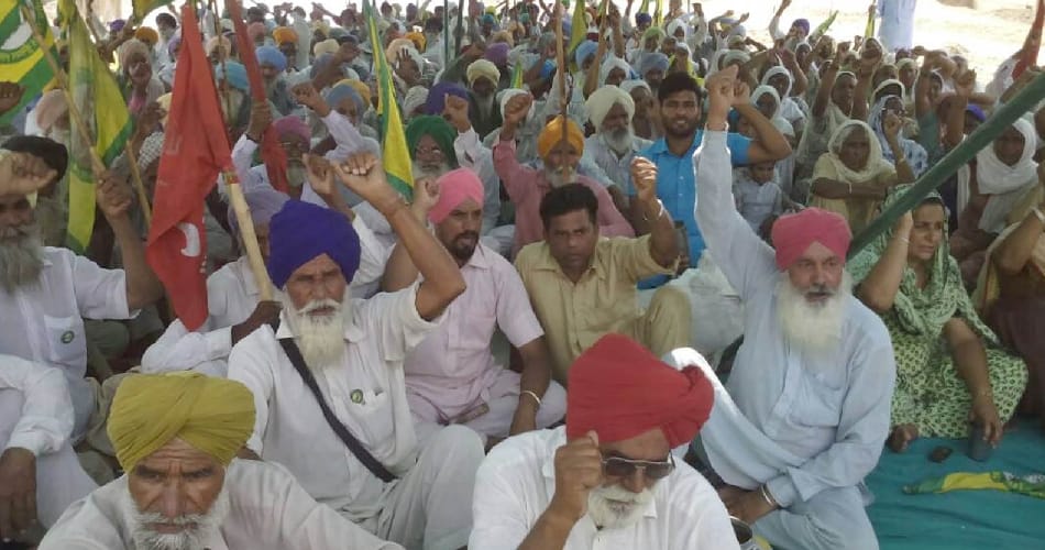  protest for farmer suicide in bathinda