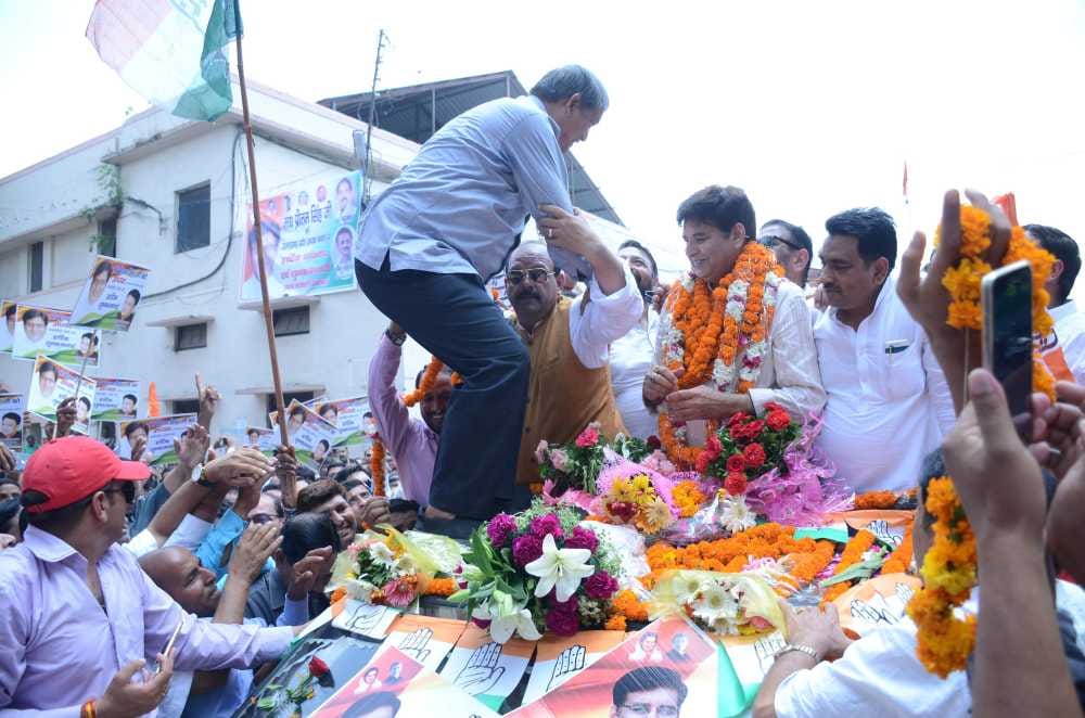 harish rawat in pcc chief Pritam's Congratulatory Ceremony