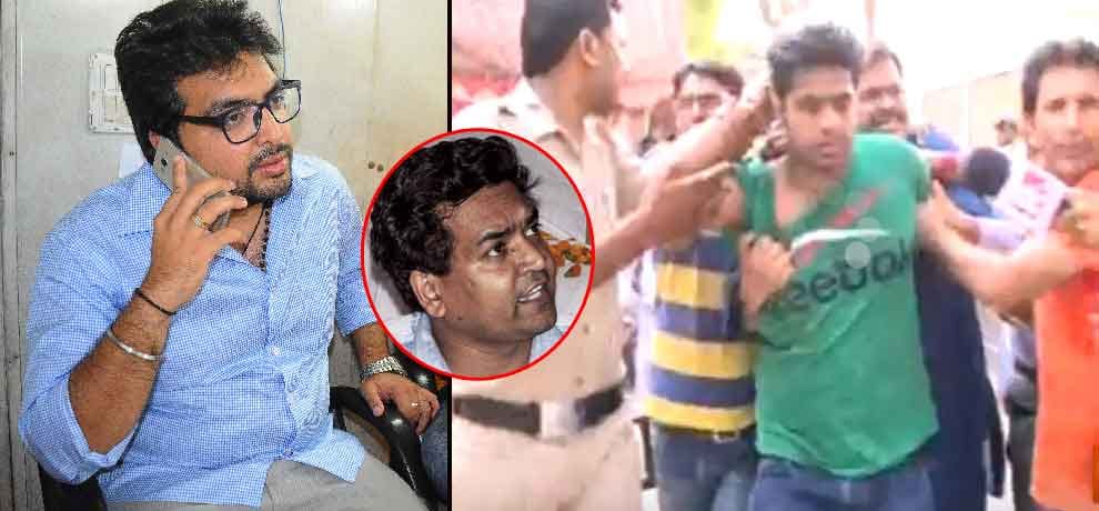 these two photos reveals aap lie about kapil mishra attacker in delhi 