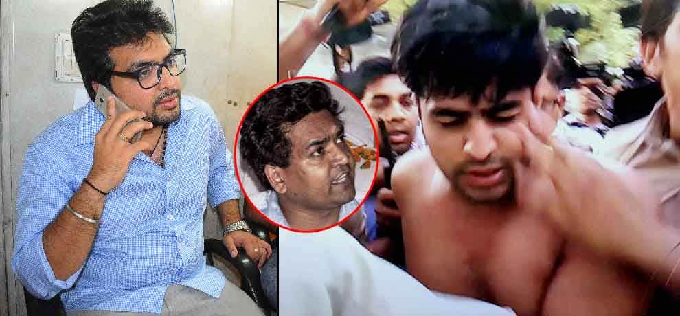these two photos reveals aap lie about kapil mishra attacker in delhi 