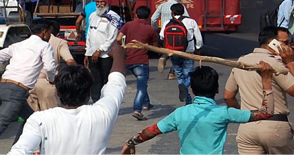   bsp supporter protest patrhedi
